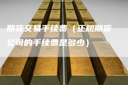 期货交易手续费（正规期货公司的手续费是多少）