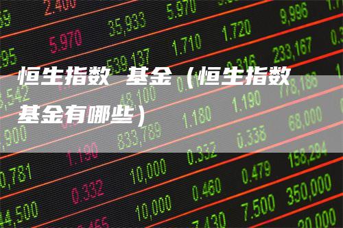 恒生指数 基金（恒生指数基金有哪些）-领航期货