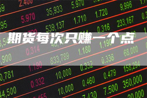 期货每次只赚一个点