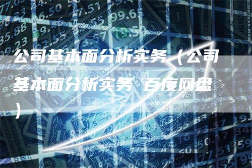 公司基本面分析实务（公司基本面分析实务 百度网盘）-领航期货