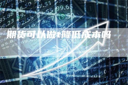 期货可以做t降低成本吗