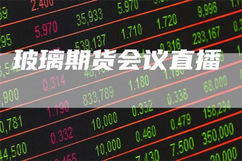 玻璃期货会议直播