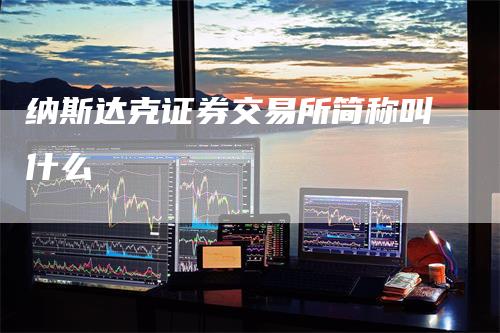纳斯达克证券交易所简称叫什么-领航期货