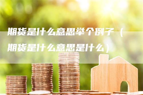 期货是什么意思举个例子（期货是什么意思是什么）-领航期货