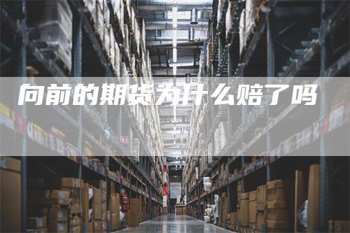 向前的期货为什么赔了吗