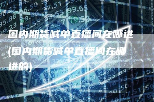 国内期货喊单直播间在哪进(国内期货喊单直播间在哪进的)-领航期货