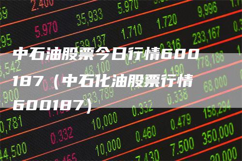 中石油股票今日行情600187（中石化油股票行情600187）-领航期货