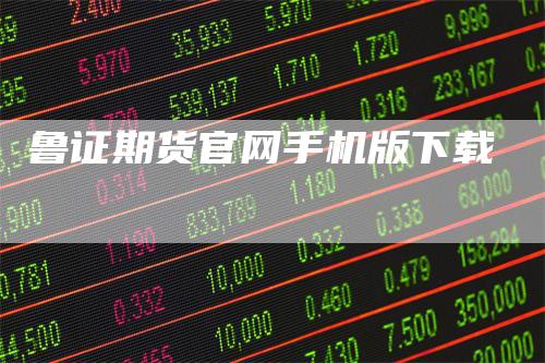 鲁证期货官网手机版下载