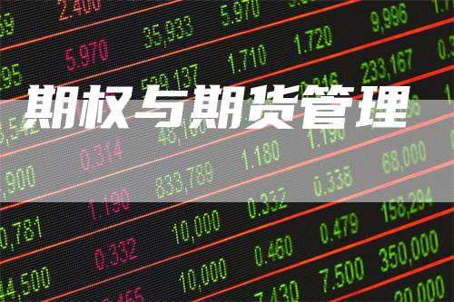 期权与期货管理-领航期货